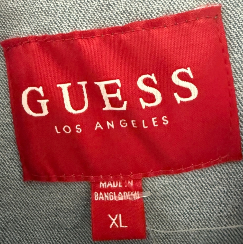 NWOT Women's GUESS Blue Denim Romper - Picture 2 of 4